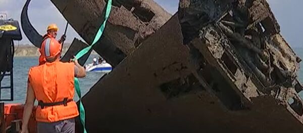 Найденный штурмовик Ил-2 времен ВОВ краном подняли со дна Черного моря - Sputnik Молдова