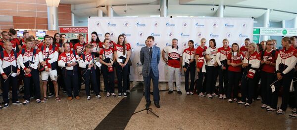 Проводы олимпийской сборной России в Рио-де-Жанейро - Sputnik Moldova