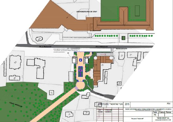 План подземной парковки в парке Валя Морилор в Кишиневе План подземной парковки в парке Валя Морилор в Кишиневе - Sputnik Молдова