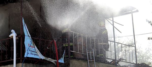 Пожар на автомойке - Sputnik Молдова