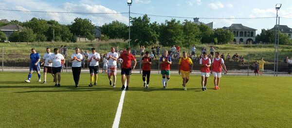 Открытие спортивной площадки для мини-футбола в городе Оргеев Открытие спортивной площадки для мини-футбола в городе Оргеев - Sputnik Молдова