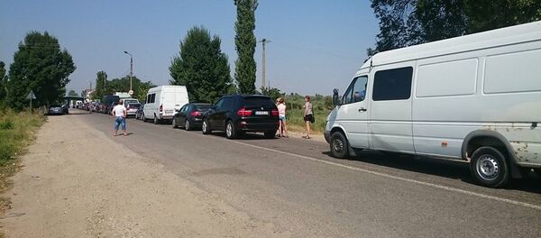 Автомобили на границе - Sputnik Молдова
