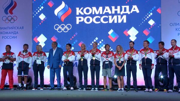 Церемония чествования российских медалистов в Доме болельщиков в Рио - Sputnik Молдова