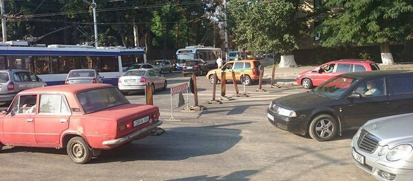 Ремонт на бульваре Штефана чел Маре - Sputnik Молдова