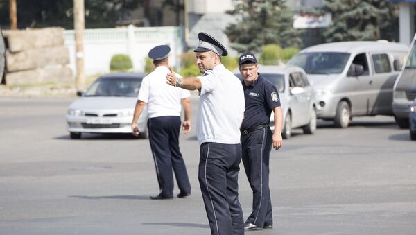 Пробки Кишинева, Полиция - Sputnik Moldova