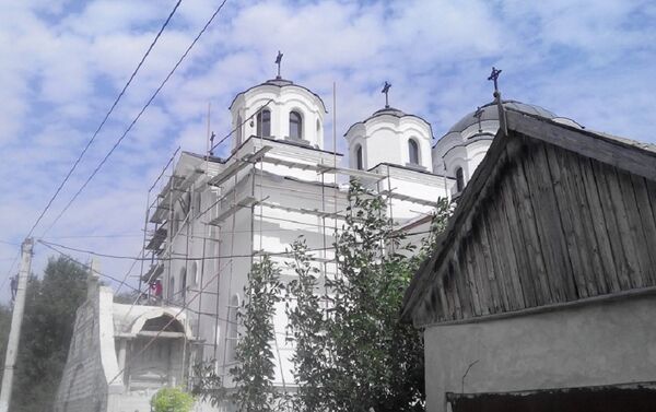 Строящийся Успенский храм в селе Копчак - Sputnik Молдова