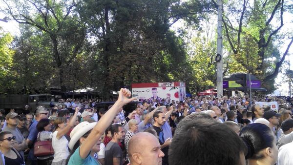 Протесты в Кишиневе, 27 августа - Sputnik Moldova