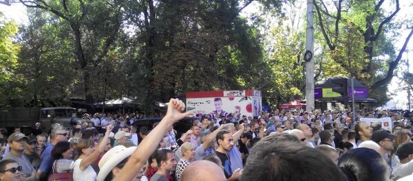 Протесты в Кишиневе, 27 августа - Sputnik Moldova