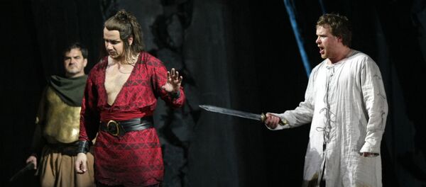 Предпремьерный показ оперы Джузеппе Верди Аттила в Мариинском театре - Sputnik Молдова