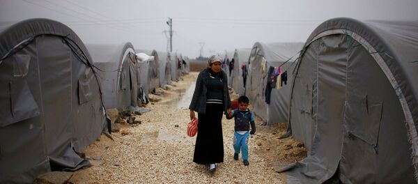 Лагерь для беженцев, сирийских курдов из Кобани, в окрестностях турецкого города Суруч. 21 ноября 2014 года Лагерь для беженцев, сирийских курдов из Кобани, в окрестностях турецкого города Суруч. 21 ноября 2014 года - Sputnik Молдова