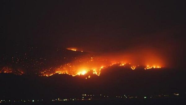 Incendiu pe insula grecească Thassos - Sputnik Moldova