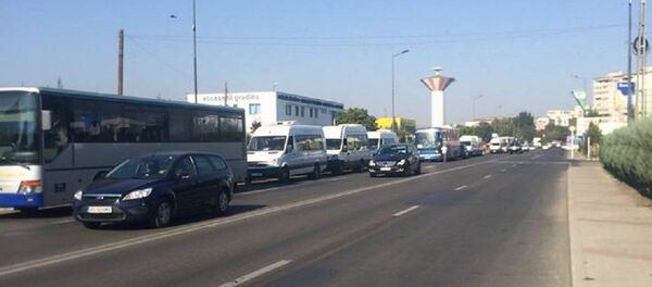 Protestul transportatorilor - Sputnik Moldova-România