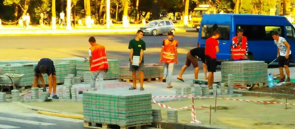 Ремонт бульвара Штефана чел маре Ремонт бульвара Штефана чел маре - Sputnik Молдова