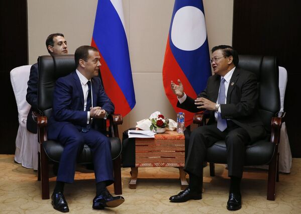 Рабочая поездка премьер-министра РФ Д. Медведева в Лаос - Sputnik Молдова