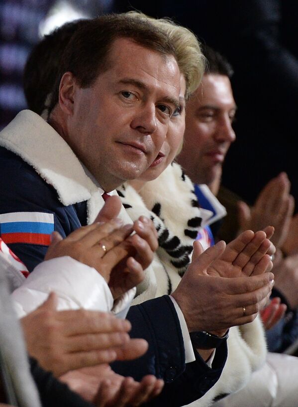 В.Путин и Д.Медведев посетили церемонию закрытия XXII зимних Олимпийских игр в Сочи - Sputnik Молдова