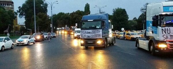 Protestele transportatorilor, București - Sputnik Moldova