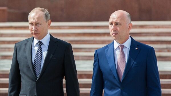 Президент России Владимир Путин и премьер-министр Молдовы Павел Филип - Sputnik Moldova