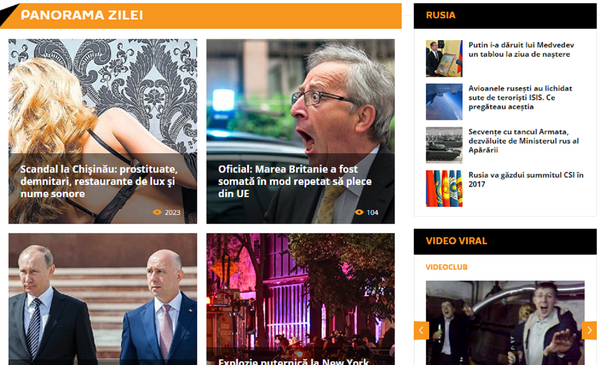 PrintScreen de la panorama zilei de pe pagina Sputnik Moldova PrintScreen de la panorama zilei de pe pagina Sputnik Moldova - Sputnik Moldova