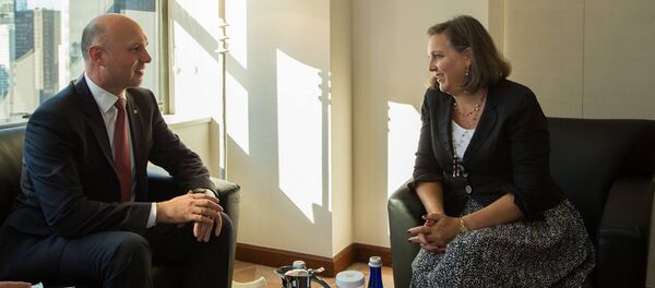 Встреча премьер-министра Молдовы Павла Филипа и помощника государственного секретаря США Виктории Нуланд - Sputnik Молдова