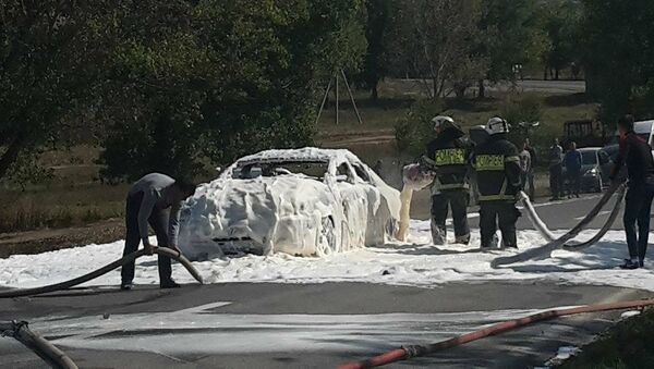 Automobil incendiat, raionul Leova - Sputnik Moldova