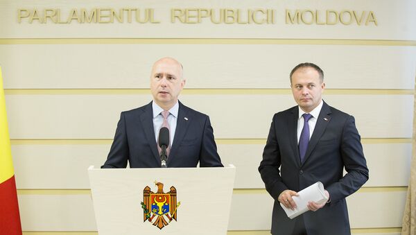 Премьер-министр Республики Молдова Павел Филип и Председатель Парламента Андриан Канду - Sputnik Moldova-România