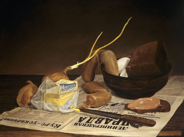 Репродукция картины Я. Сухова Снедь - Sputnik Молдова