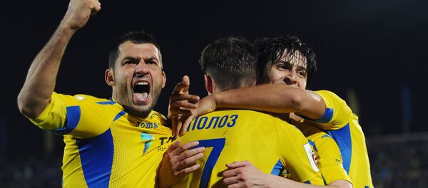 Игроки ФК Ростов Александр Гацкан, Дмитрий Полоз и Сердар Азмун - Sputnik Молдова