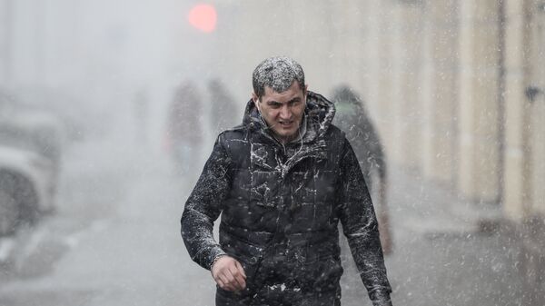 Снег в Москве - Sputnik Moldova-România