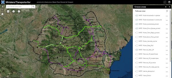 Harta interactivă, România Harta interactivă, România - Sputnik Moldova-România