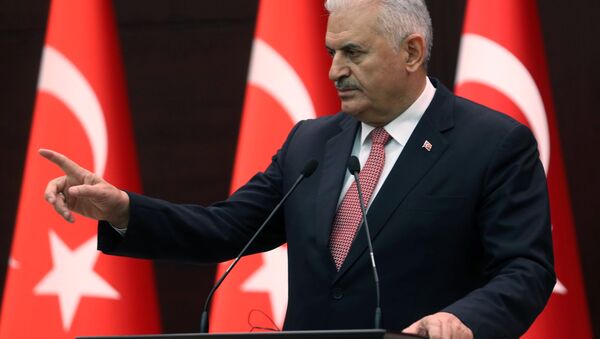 Turkish Prime Minister Binali Yildirim at the Cankaya Palace in Ankara (File) - Sputnik Moldova-România