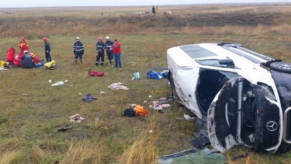 Авария молдавского микроавтобуса в Румынии - Sputnik Молдова