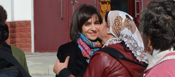 Maia Sandu la o întâlnire electorală - Sputnik Moldova