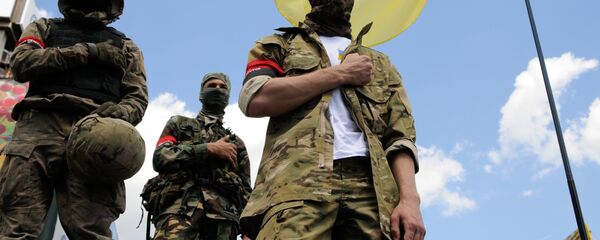 Сторонники радикального движения Правый сектор - Sputnik Moldova