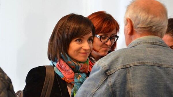Maia Sandu la o întâlnire cu alegătorii - Sputnik Moldova-România