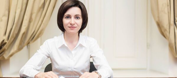 Лидер партии Действие и солидарность (PAS), экс-министр просвещения Молдовы Майя Санду - Sputnik Молдова