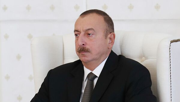 Президент Азербайджана Ильхам Алиев - Sputnik Moldova
