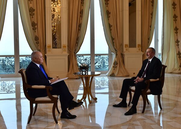 Интервью президента Азербайджана Ильхама Алиева директору МИА Россия сегодня Дмитрию Киселеву Интервью президента Азербайджана Ильхама Алиева директору МИА Россия сегодня Дмитрию Киселеву - Sputnik Молдова