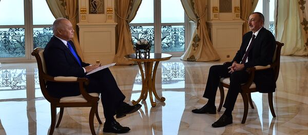 Interviul preşedintelui Azerbaidjanului, Ilham Aliev, acordat directorului general al AIȘ Rossia Segodnya, Dmitri Kiseliov Interviul preşedintelui Azerbaidjanului, Ilham Aliev, acordat directorului general al AIȘ Rossia Segodnya, Dmitri Kiseliov - Sputnik Молдова