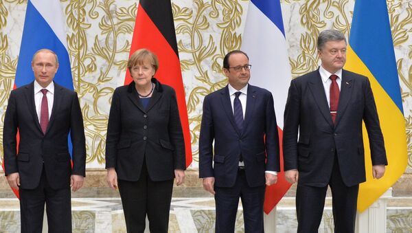 Переговоры лидеров России, Германии, Франции и Украины в Минске - Sputnik Молдова