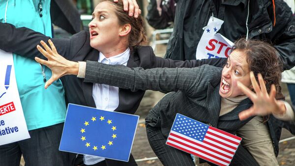 Protest against TTIP and CETA - Sputnik Moldova-România