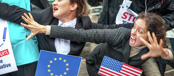 Protest against TTIP and CETA - Sputnik Moldova-România