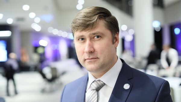 Глава  профсоюза железнодорожников Эстонии Олег Чубаров - Sputnik Молдова