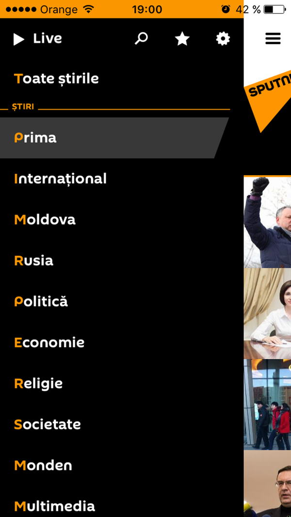 Aplicația Sputnik Aplicația Sputnik - Sputnik Moldova-România