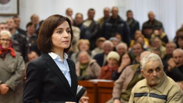 Maia Sandu la o întâlnire electorală - Sputnik Moldova-România