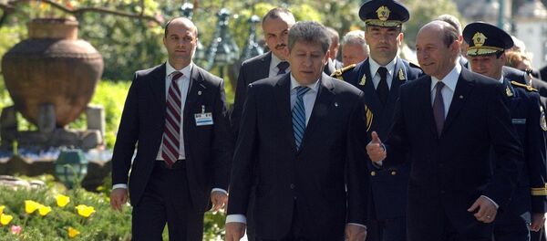 Mihai Ghimpu și Traian Băsescu - Sputnik Moldova