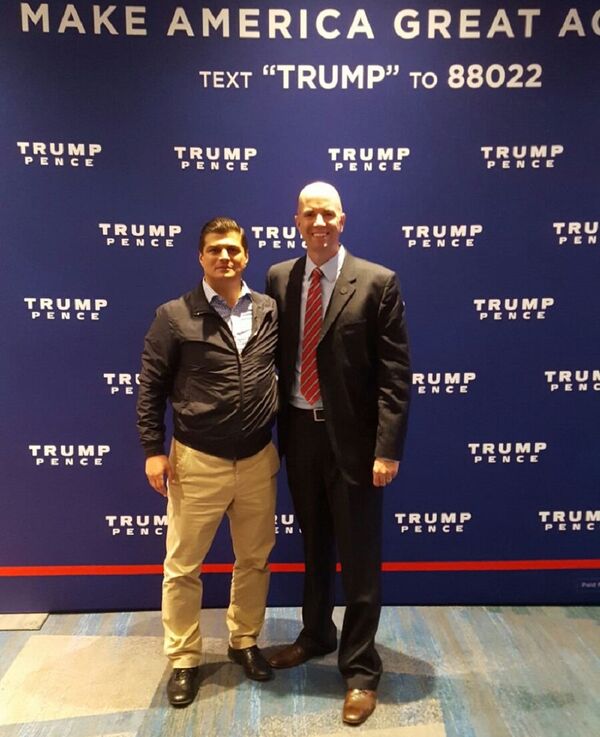 Laurențiu Rebega în SUA, participând la campania pentru Trump - Sputnik Moldova-România