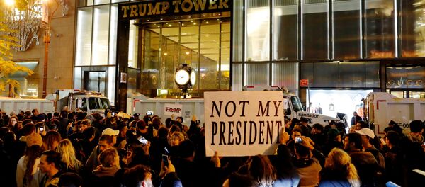 Протест против Трампа в Нью-Йорке - Sputnik Молдова