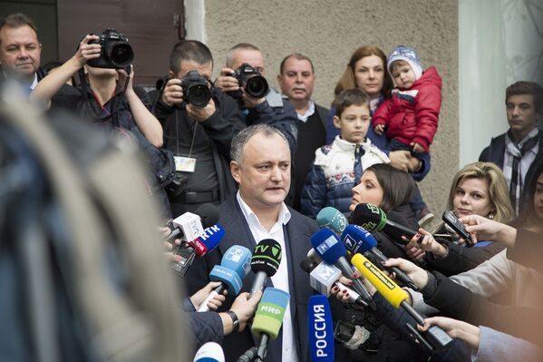 Igor Dodon la alegerile prezidențiale din 2016, turul doi - Sputnik Moldova