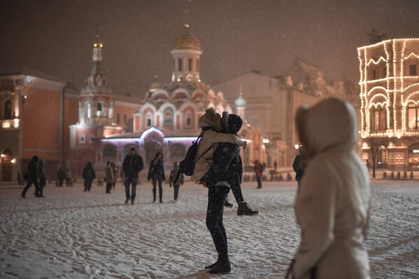Снегопад в Москве - Sputnik Молдова