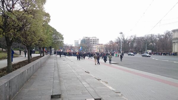 Протест унионистов против результатов выборов президента Молдовы 20.11.2016 Протест унионистов против результатов выборов президента Молдовы 20.11.2016 - Sputnik Молдова